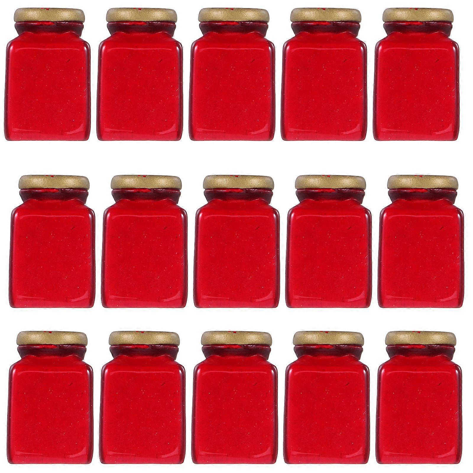 Tiny Miniature Jars Dollhouse Miniature for Display 30Pcs Pack