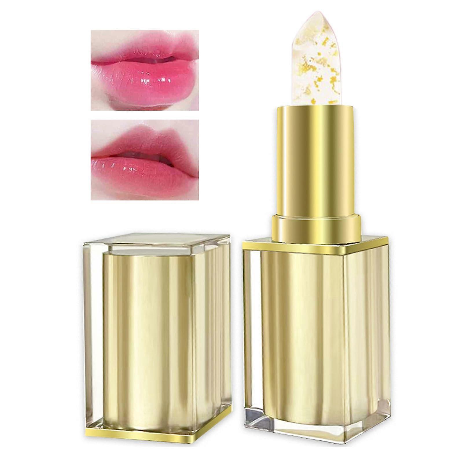Color Changing Lipstick with pHActivated Magic, LongLasting Hydration Crystal Jelly Lip Balm