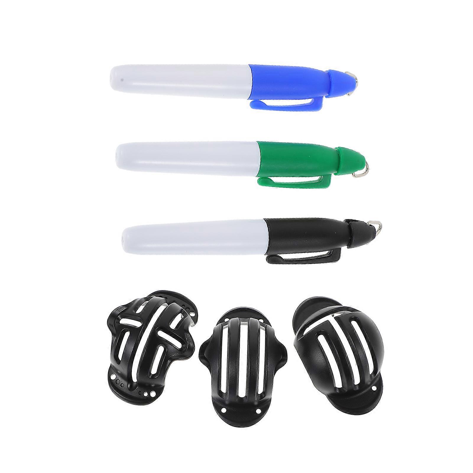 Golf-Ball Marking Alignment Tool for Golfs 1Set with Practical Marker Pen
