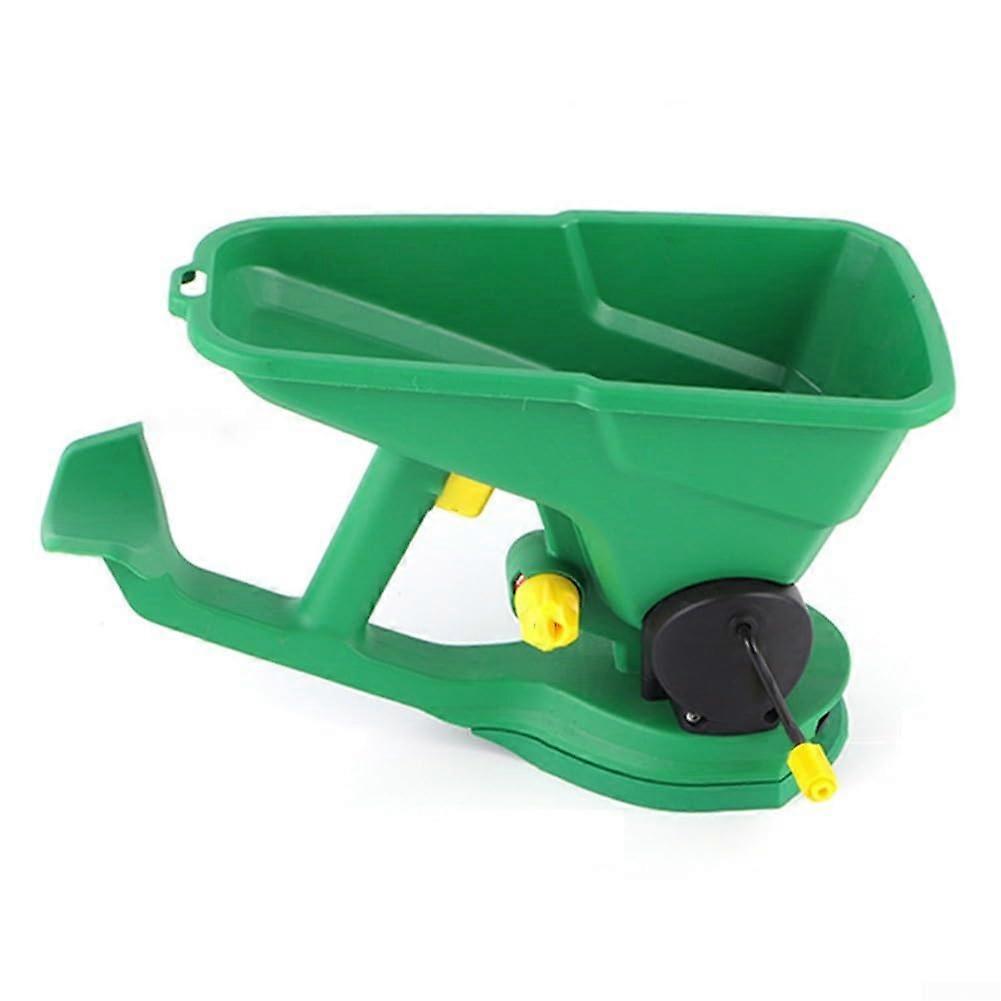 Handheld Seed Spreader with Adjustable Support for Even Distribution in Gardens and Lawns