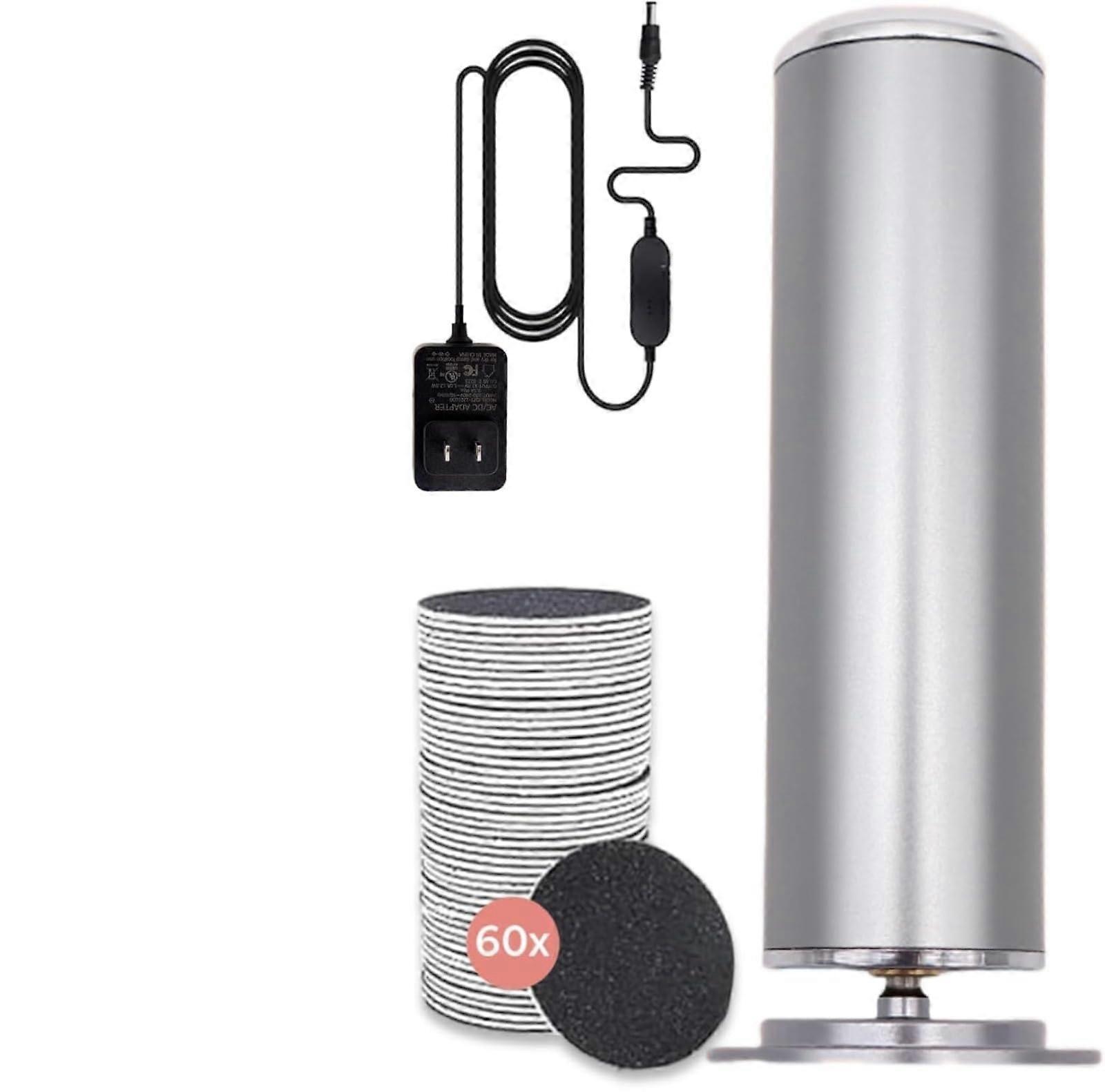 Professional Electric Callus Remover with Adjustable Speed, 360° Rotation, 60 Replacement Discs