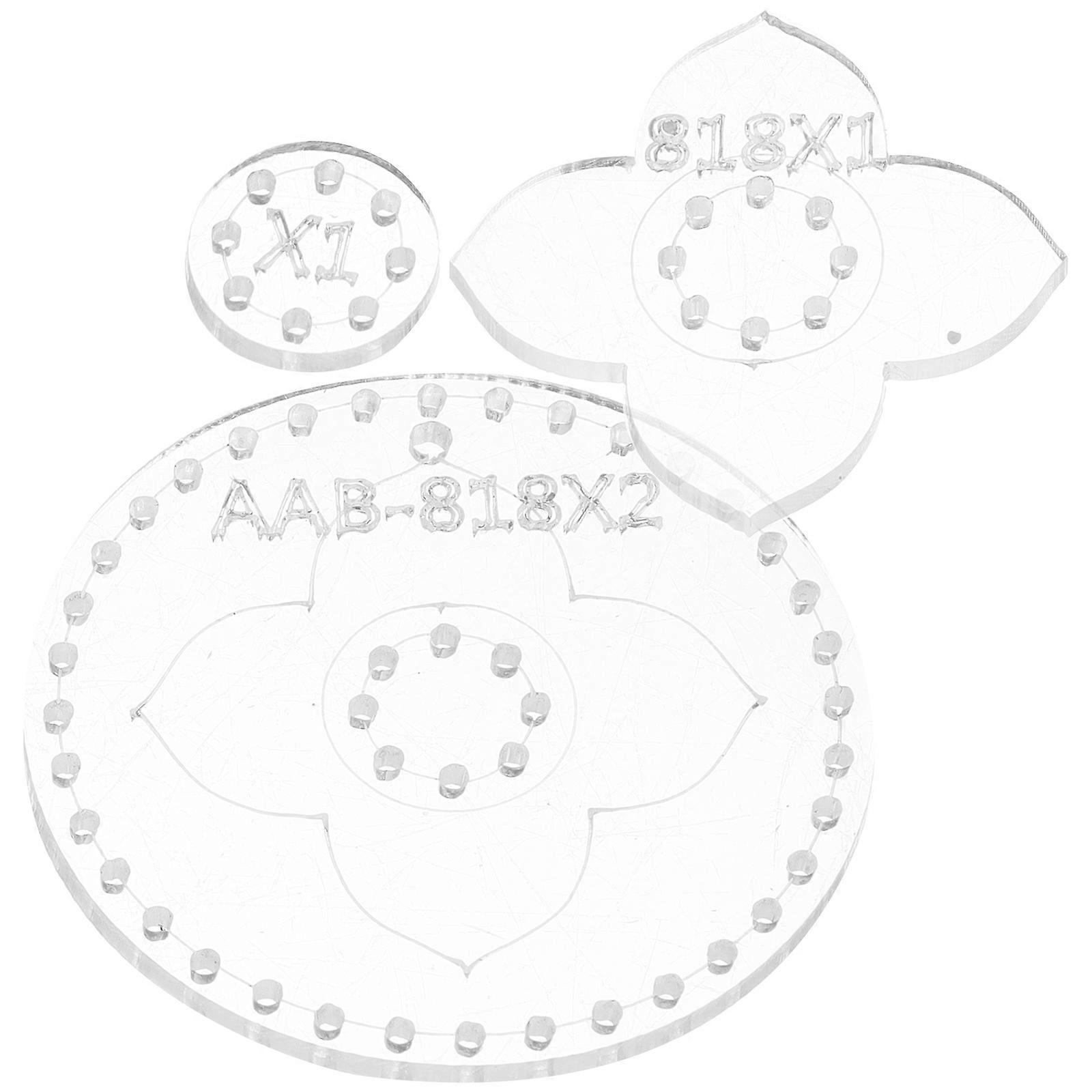 White Acrylic Stencils for DIY Keychain Making 15Pcs Templates