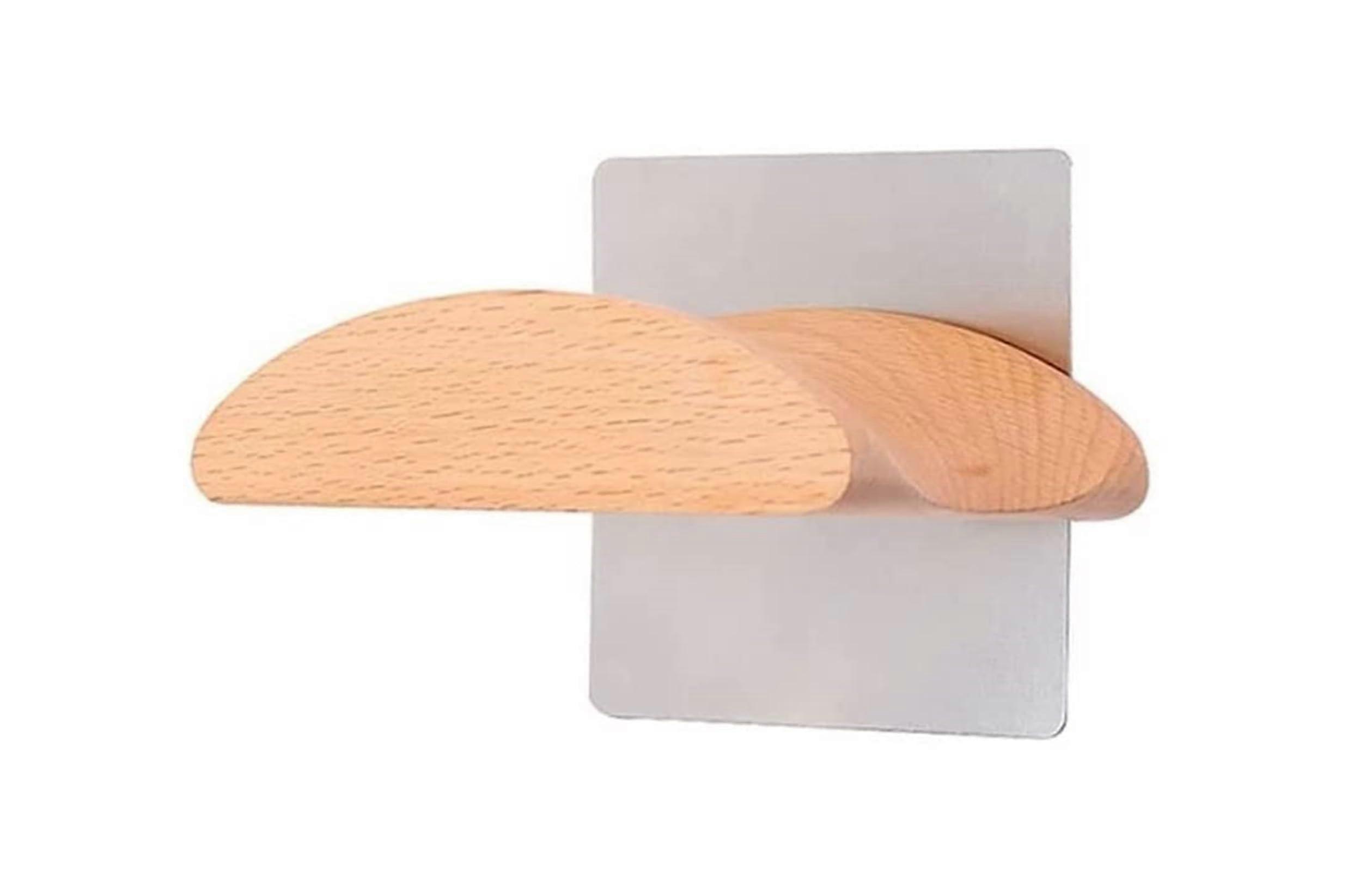 Wooden Headphone Stand Solid Beech Holder SpaceSaving Wall Mounted Rack for All Headsets