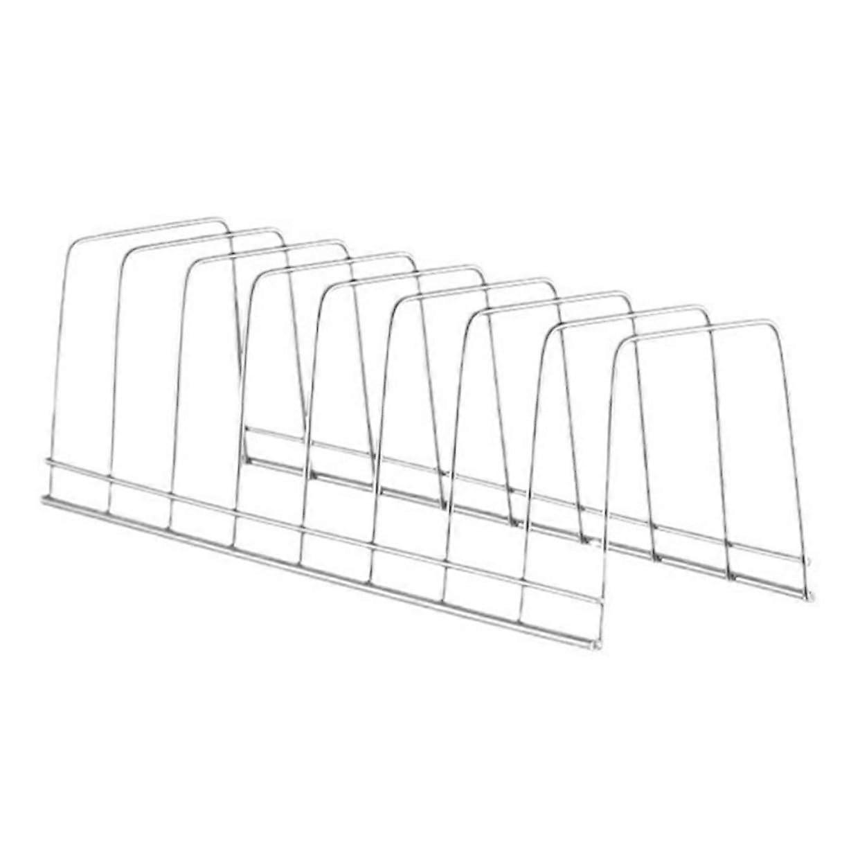 Stainless Steel Dish Drying Rack with Drainboard, Rustproof 8Compartment Kitchen Dish Drainer