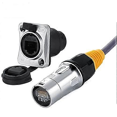 IP67 Waterproof RJ45 Ethernet Connector Plug and Socket for Outdoor Secure Weatherproof Networking