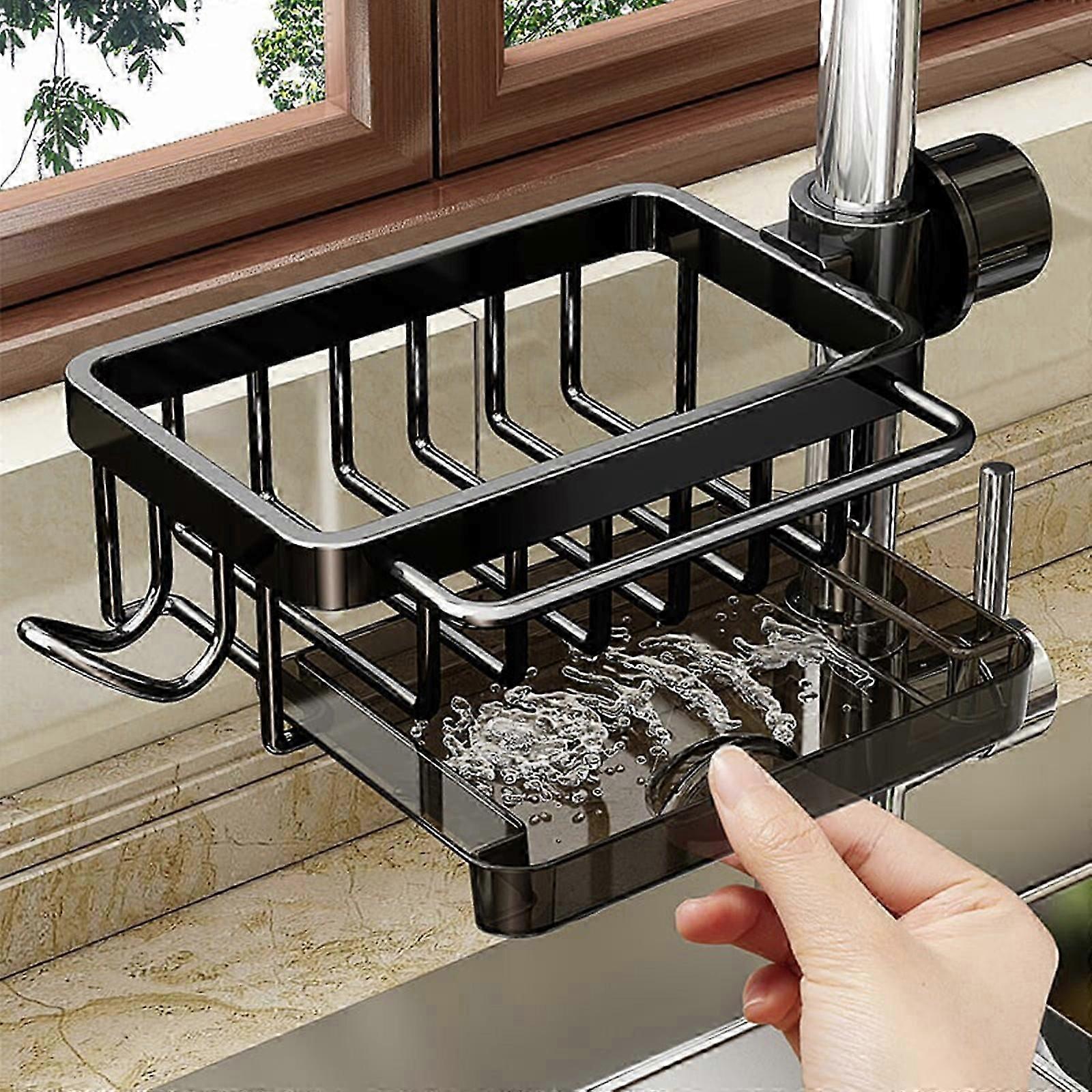 Faucet Dishcloth Sponge Holder, Kitchen Storage Rack, Household Sink Drain