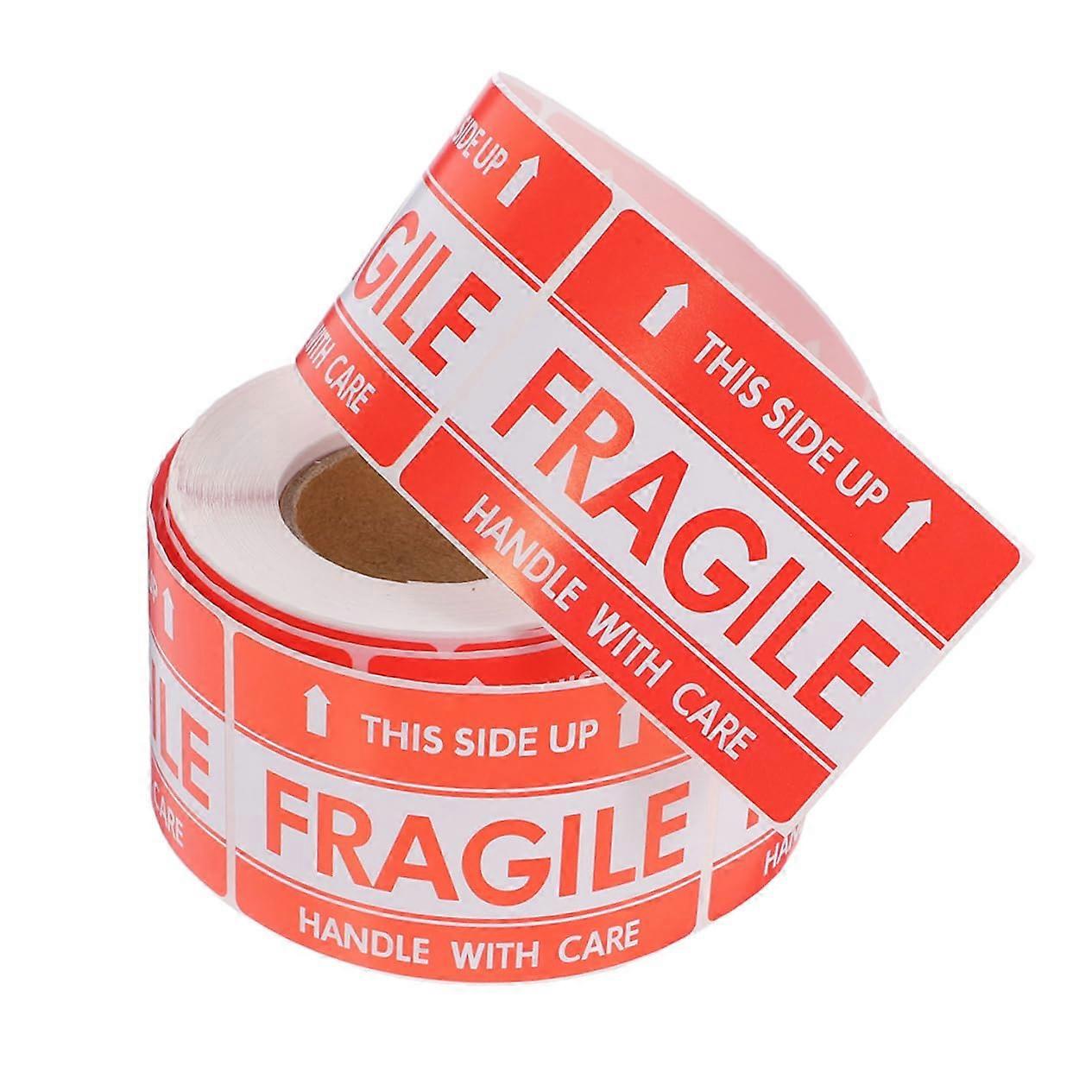 Fragile  Labels Roll Handle With Care Stickers Bold Warning Self Adhesive for Packages