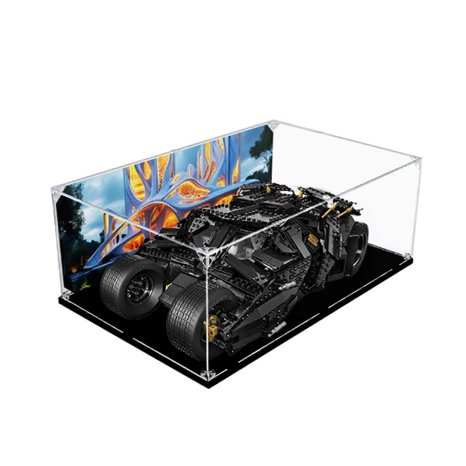 Acrylic Clear Dustproof Impact Resistant Display Case for  76023 Superhero Car Model