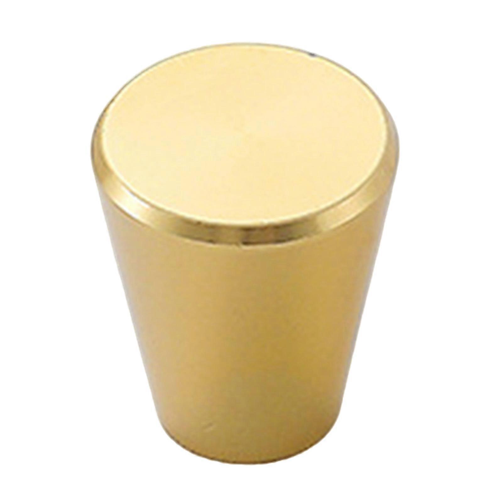 Round Gold Knobs Single Hole Cabinet Drawer Pulls Aluminum Furniture Hardware Handle for Cupboard