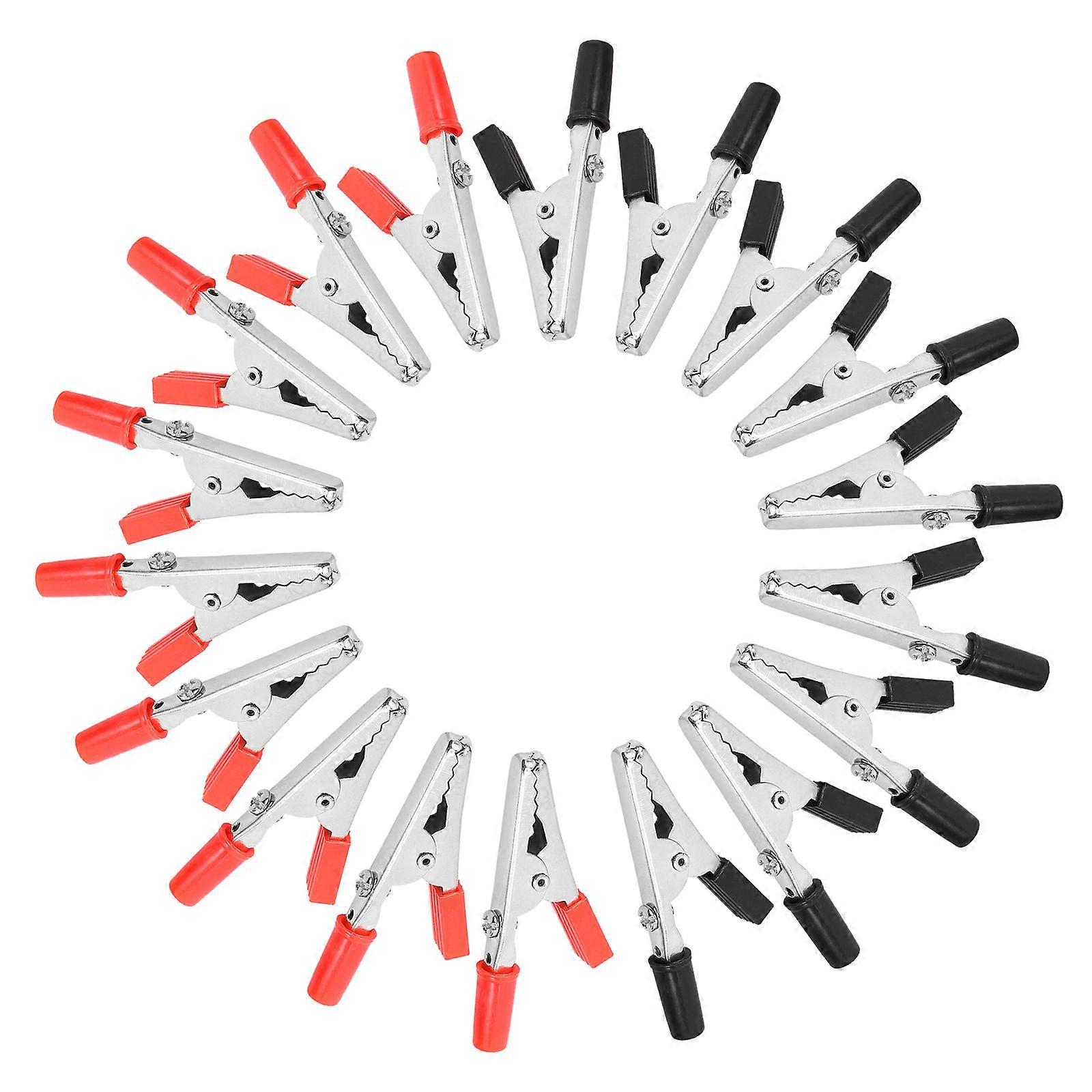 Galvanized Iron Clips for Electrical Testing 100Pcs Heavy Duty Clamps