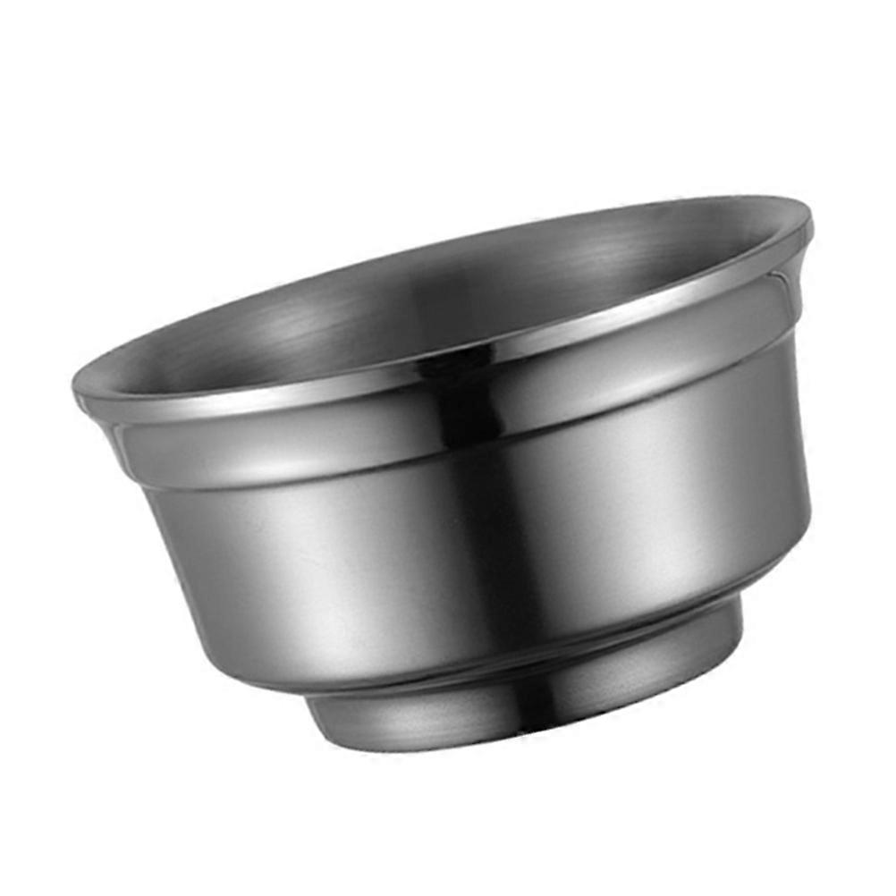 Stainless Steel Soup Bowl Double-Layer Designed for Kitchen Use Silver
