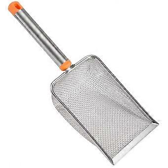 Durable Metal Cat Litter Scoop with Fine Mesh, Easy Clean & Hanging Hole