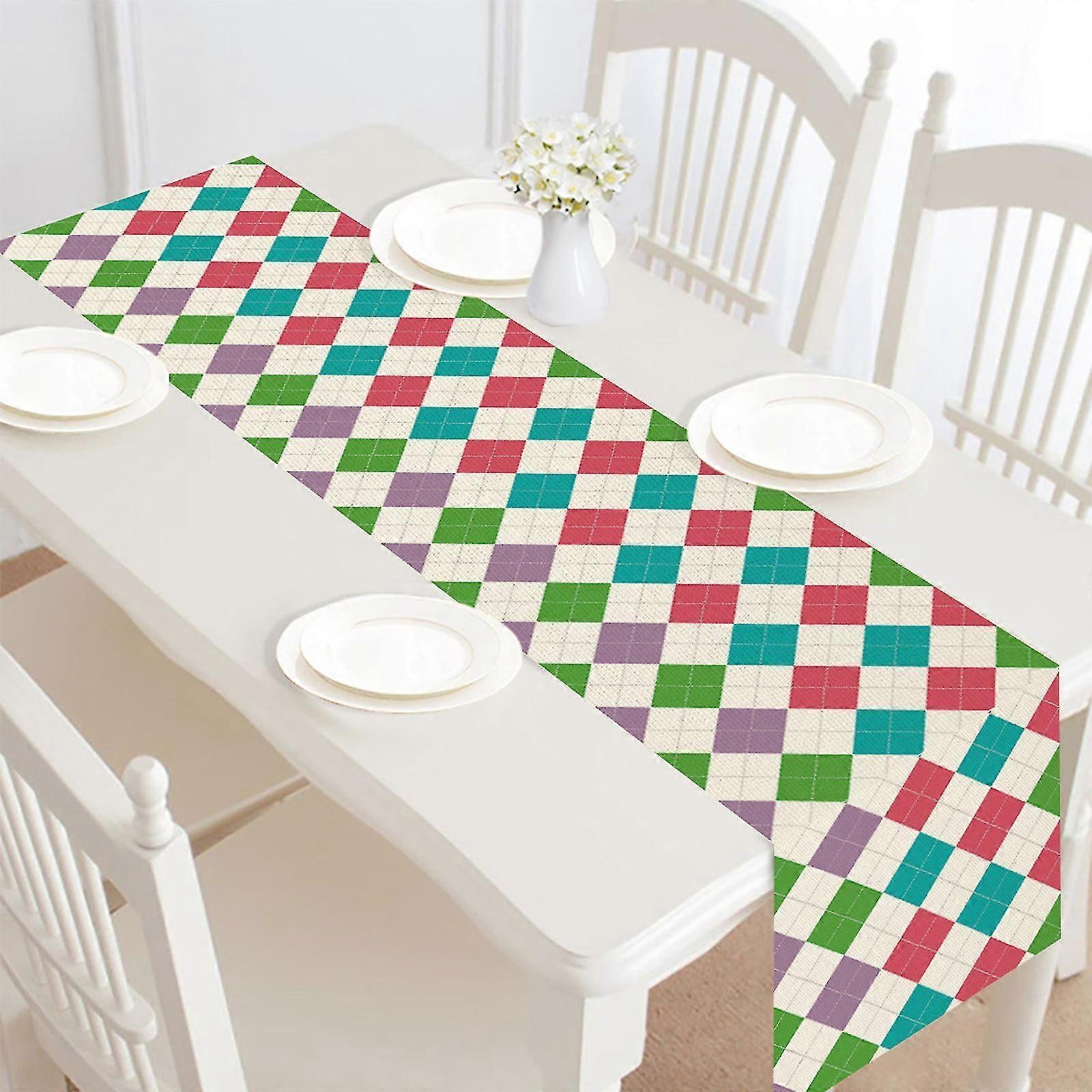 Easter Table Decoration, Non-slip Oil-resistant Tablecloth