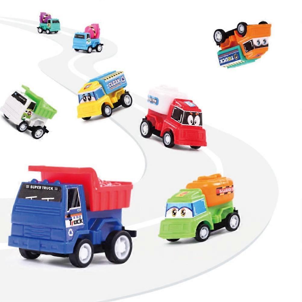 Assorted Car Toys Pull Back ABS Material Great for Play and Parties 8Pcs