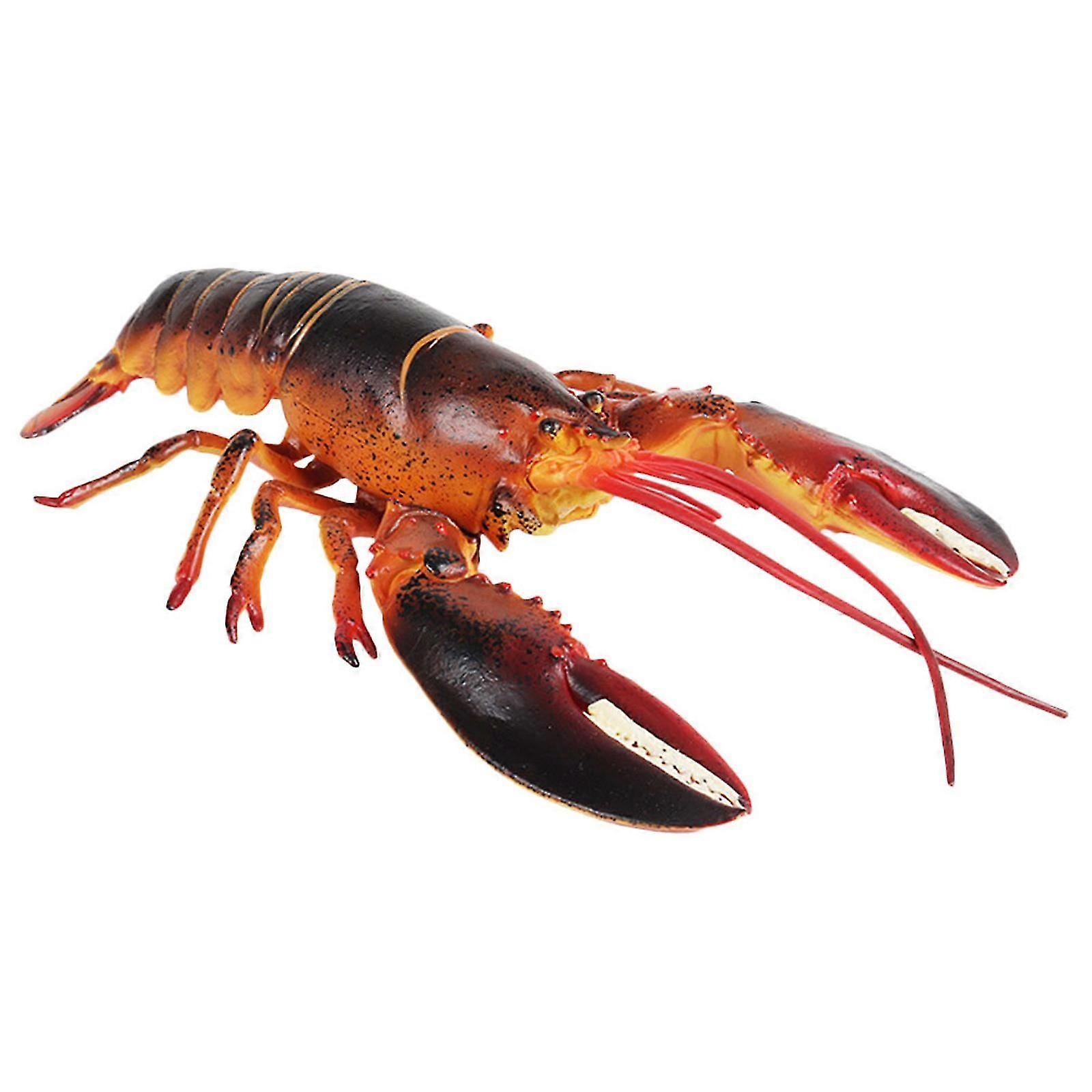 Lobster Figure for Decor Durable Plastic Simulation Animal Model