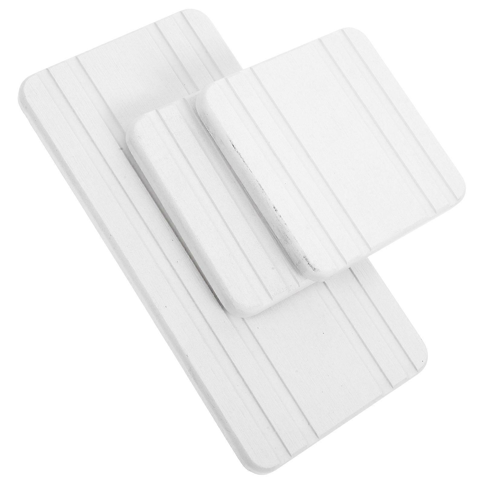 Drying Tray Mat for Sink Soap Holder 3Pcs Set