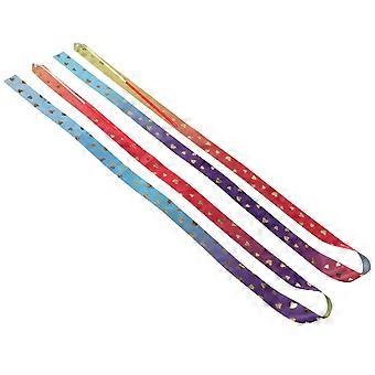 Fitness- en gymnastieklinten, 6 stuks, voor artistieke dans, accessoires, 208 x 4,2 cm, geschikt voor projecten in de klas.