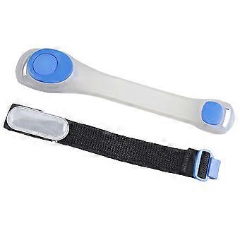 LED-Armband für Laufsport, verstellbar, 2 Stück, blau
