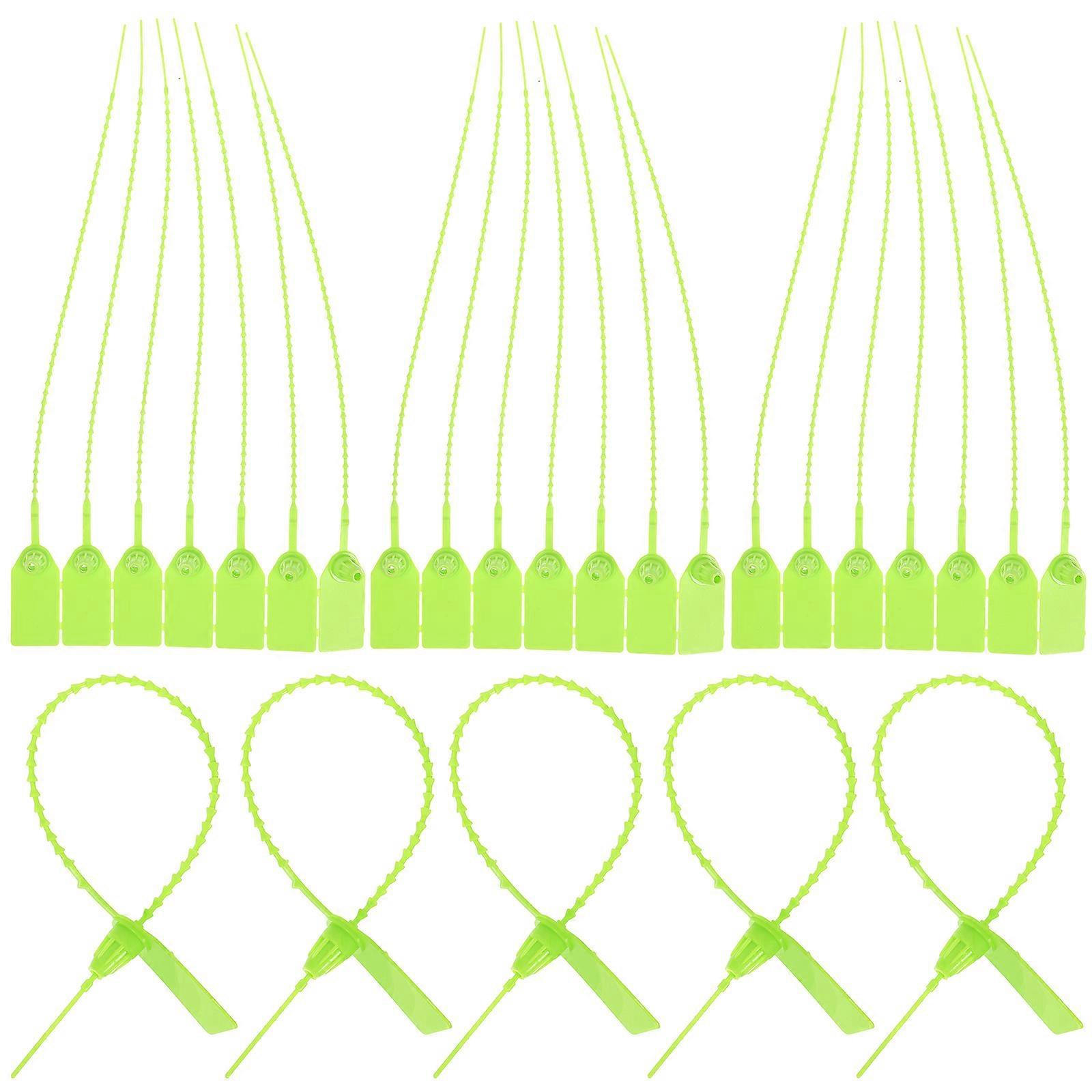 Label Cable Ties Practical Zip Ties for Organizing 100Pcs Green Cables