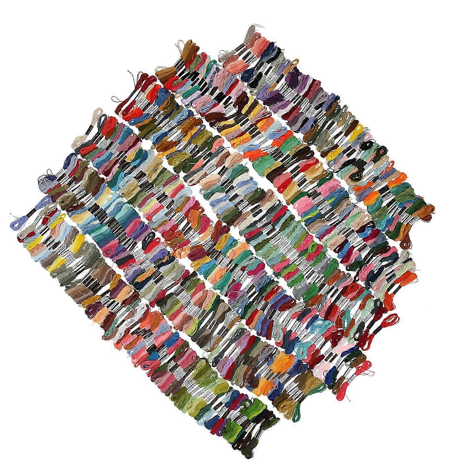 447Pcs Polyester Embroidery Thread for Cross-Stitch and Craft Projects