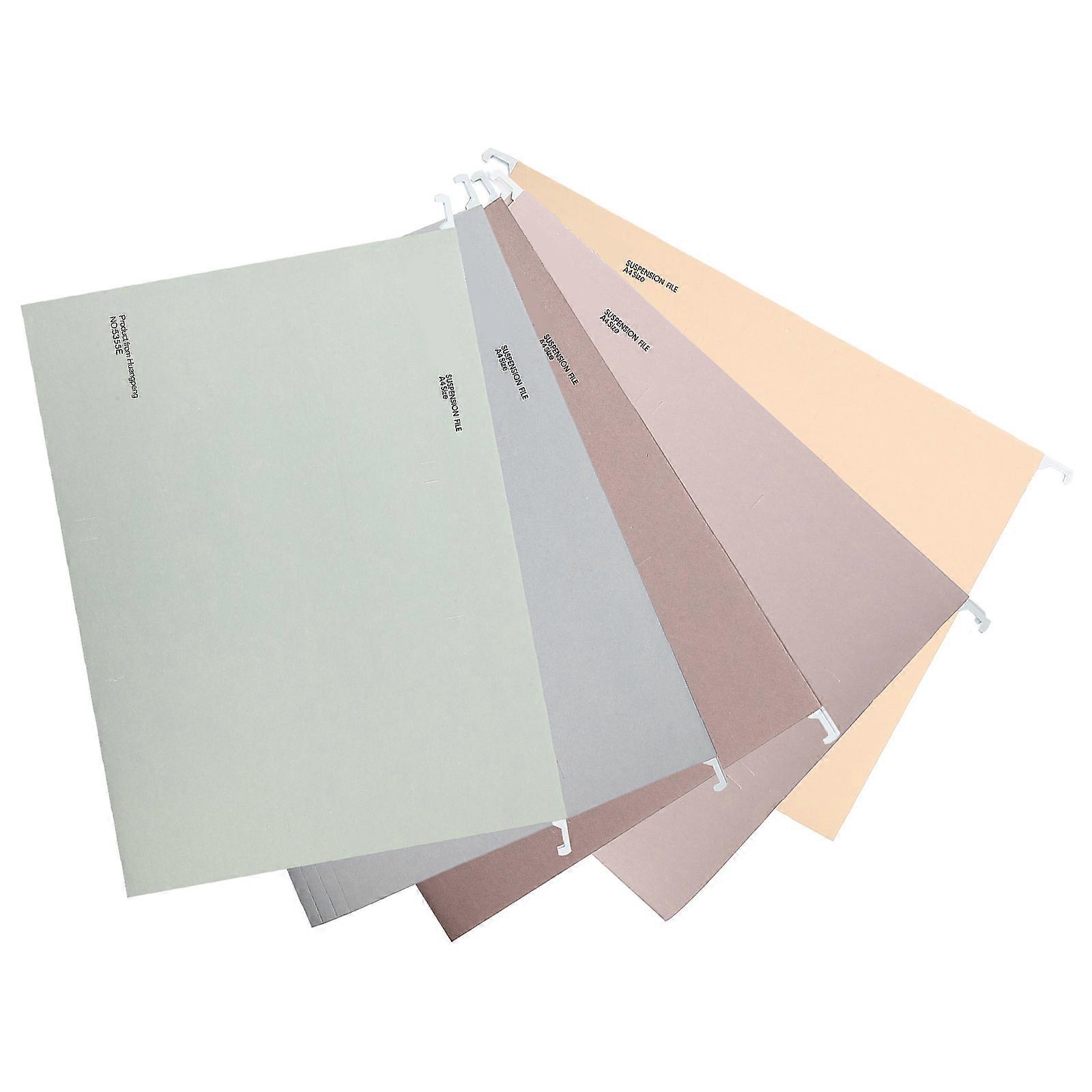 File Folders Portable Hanging File Folder for Storage 5Pcs Document Containers