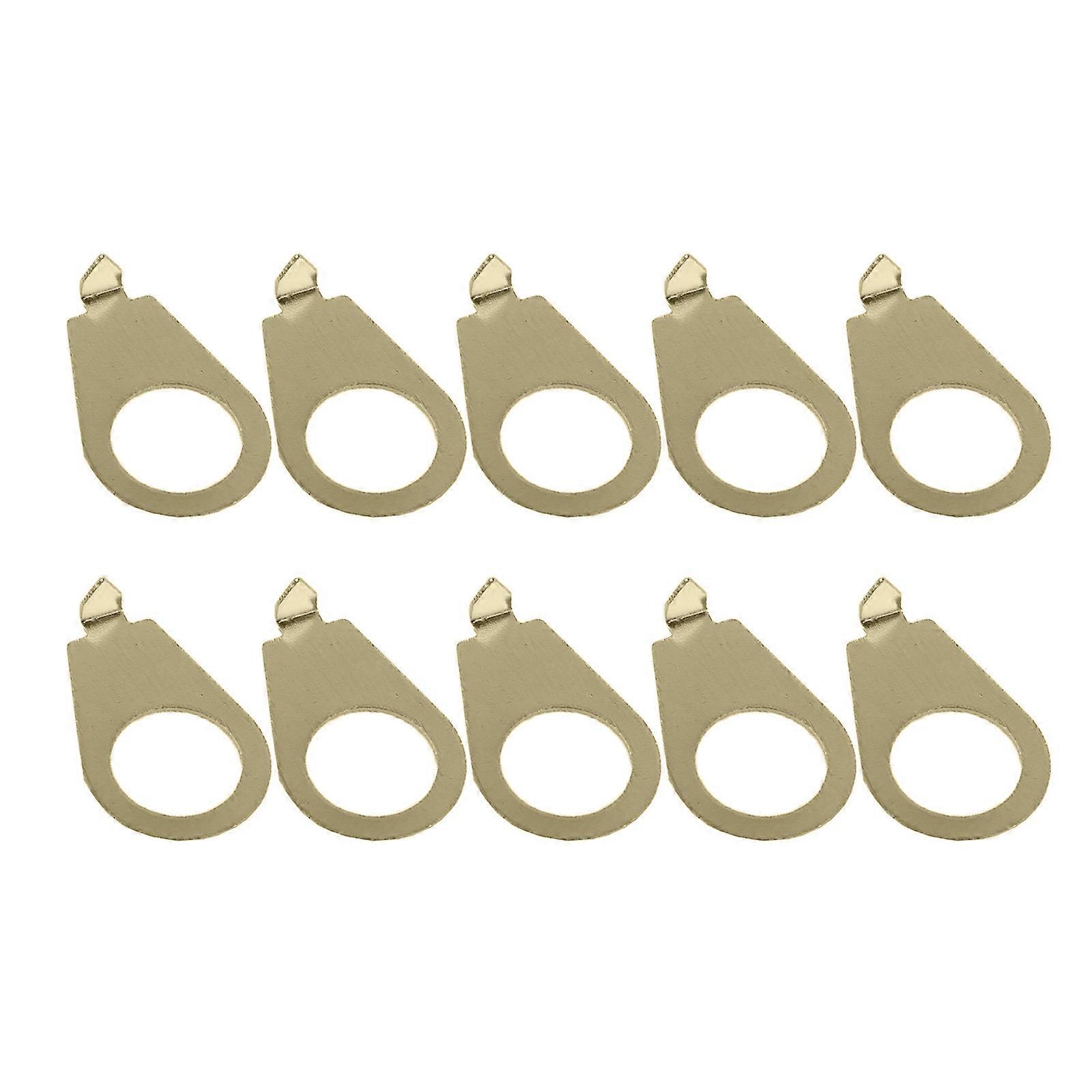 10PCS Universal Fit Guitar Potentiometer Pointers Guitars Accessories Part for Various Models Enhanced Playability  gold