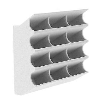 Opbergrek voor tondeusemesjes - 12 vakjes voor verzorgings- en scheerbenodigdheden, ideaal voor thuis, badkamer, kapperszaak, baardtrimmer en scheermesjes. Afmetingen: 4,1 x 3,9 x 1,6 inch.