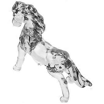 Escultura de Cavalo: Figura de Cavalo de Cristal - Estátua Decorativa de Animal para Aniversário e Feriado - Ornamento de Cristal para Sala de Estar Quarto Escritório