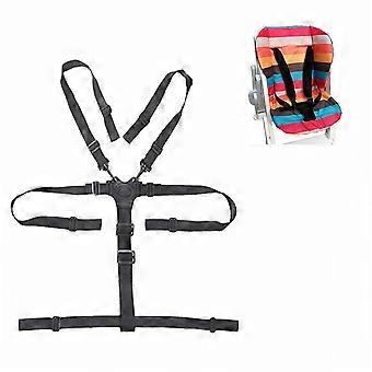 5 Point Harness Baby Safety Belt Universal High Chair Seat Belt for Wooden High Chair Pushchair