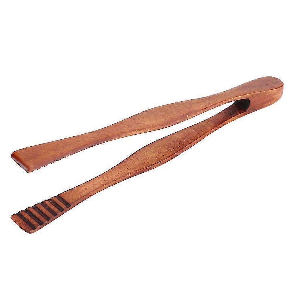 Wooden BBQ Buffet Tongs Bread Steak Serving Tool