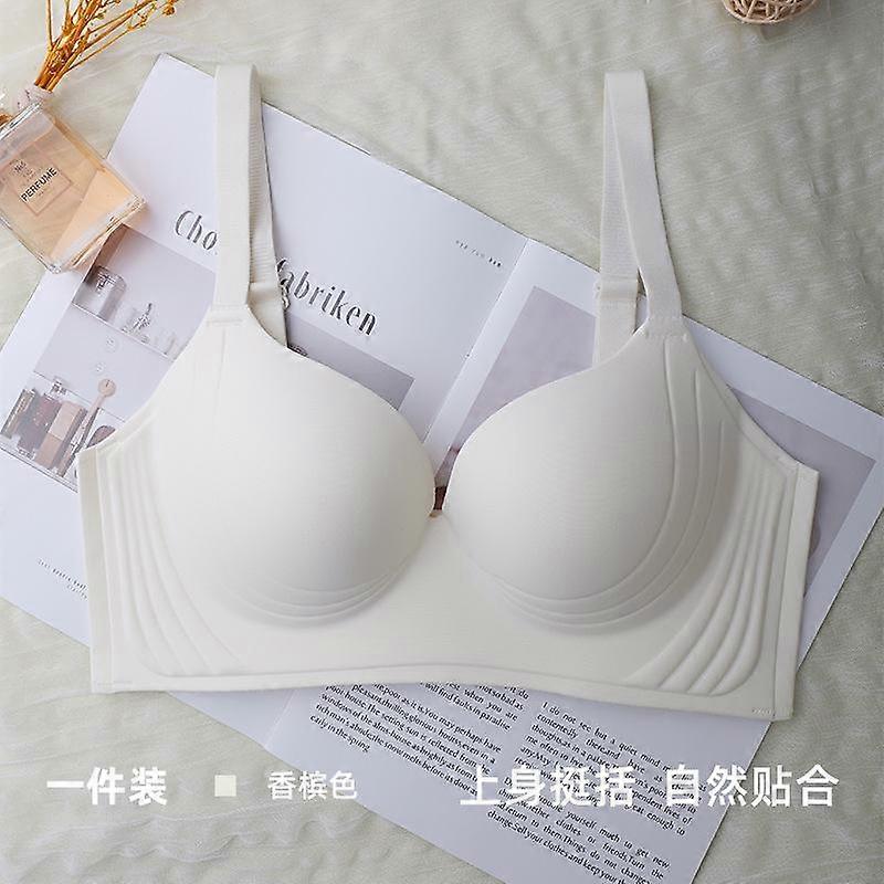 Brown Seamless Wireless Bra with Adjustable Supportive Straps