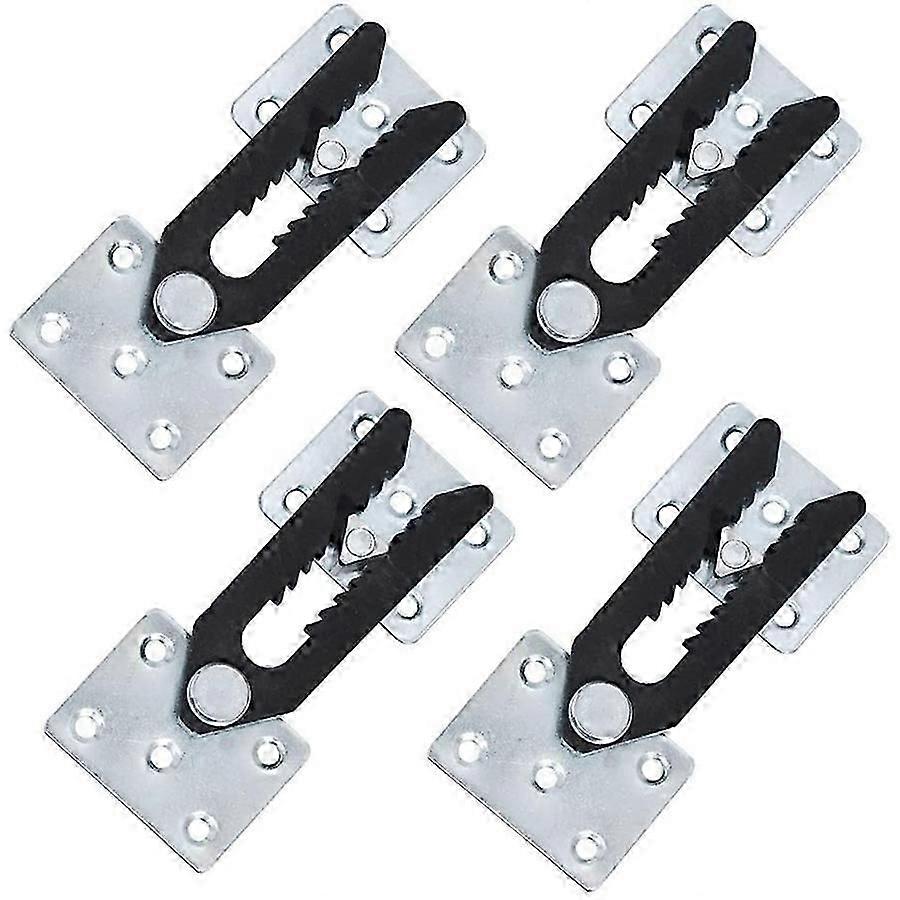 Seksjonssofakobling, 4 stk. metallsofakobling med klikklås i alligatorstil