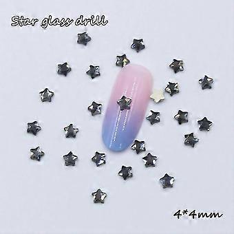 100pcs 3D Glitter Heart Nail Charms Aurora Heart Nail Shiny Nail Art Decorations Resin Love Mixed Accessories Crystal DIY Charms