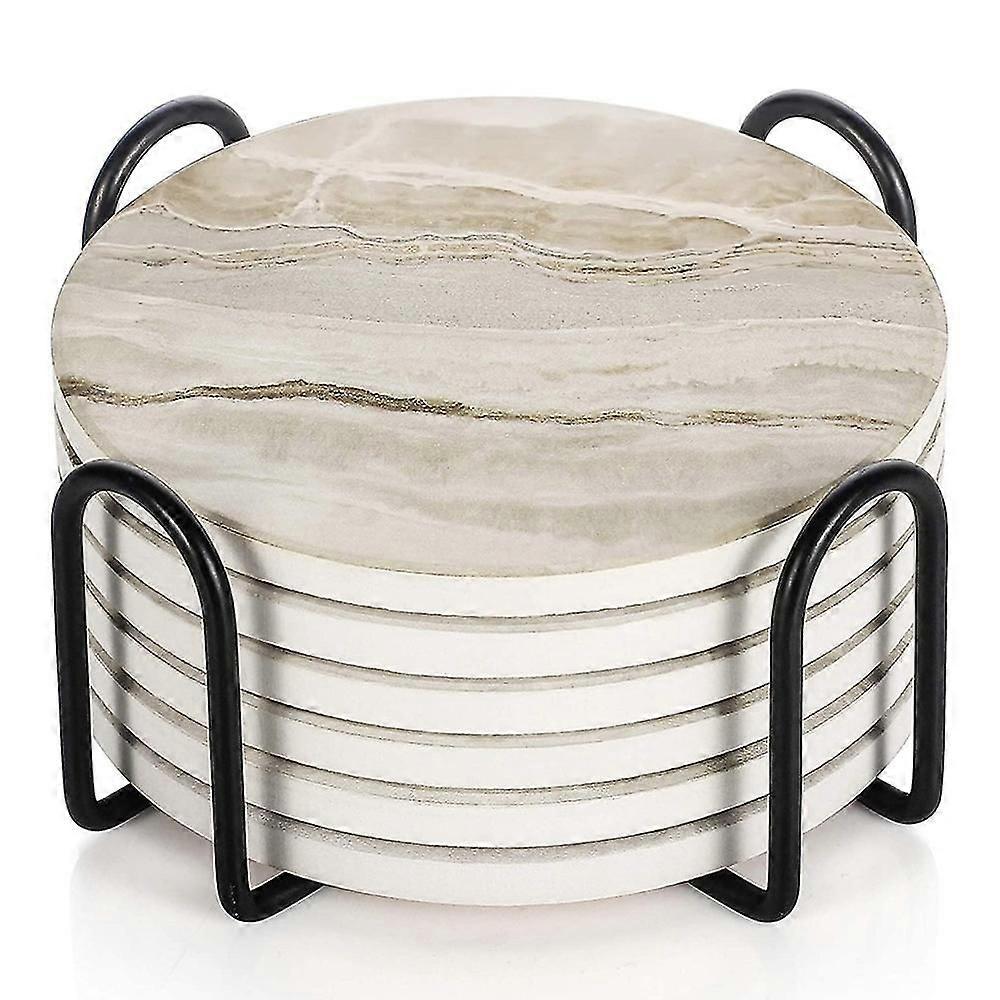 Drink Coasters With Holder,for Table Top Protection,suitable For Kind Sofcups