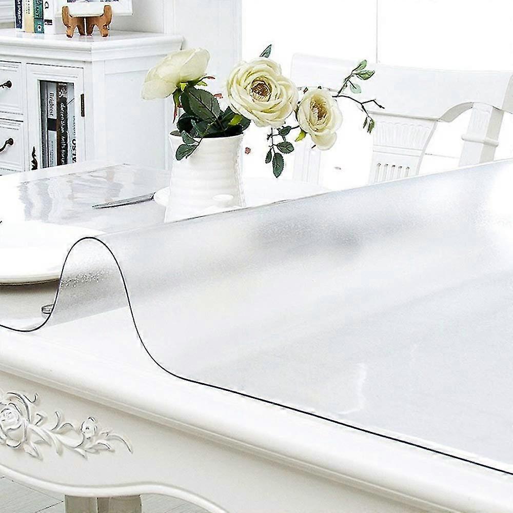 Custom Multisize 1.5mm Thick Clear Pvc Table Cover Protector - 23.6x23.6 Inch Rectangular Plastic