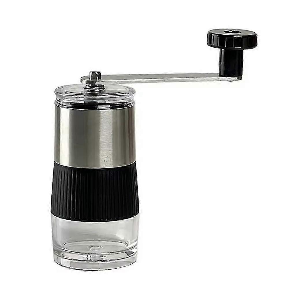 Manual Coffee Grinder - Stainless Steel with Ceramic Grinding Core, Hand Cranking Bean Mill, Compact & Portable Design