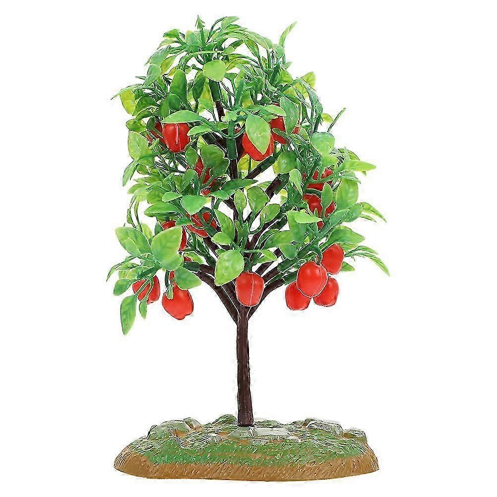 Mini Apples Tree Model for Decor Plastic Small Simulation Tree for Decor