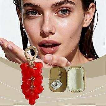 Amz Rose Gem Grape Soap (Gift Box) Handmade Diy Gem Transparent Grape Cluster Soap Gift Box Gentle Hand Care