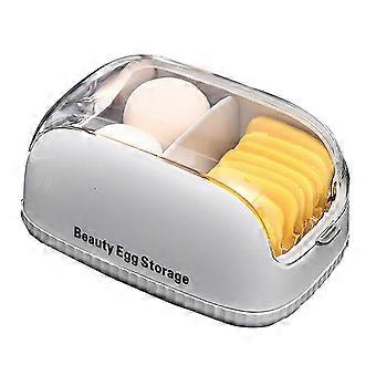 Makeup Sponge Holder Dustproof Transparent Case for Travel Beauty Blender Organizer