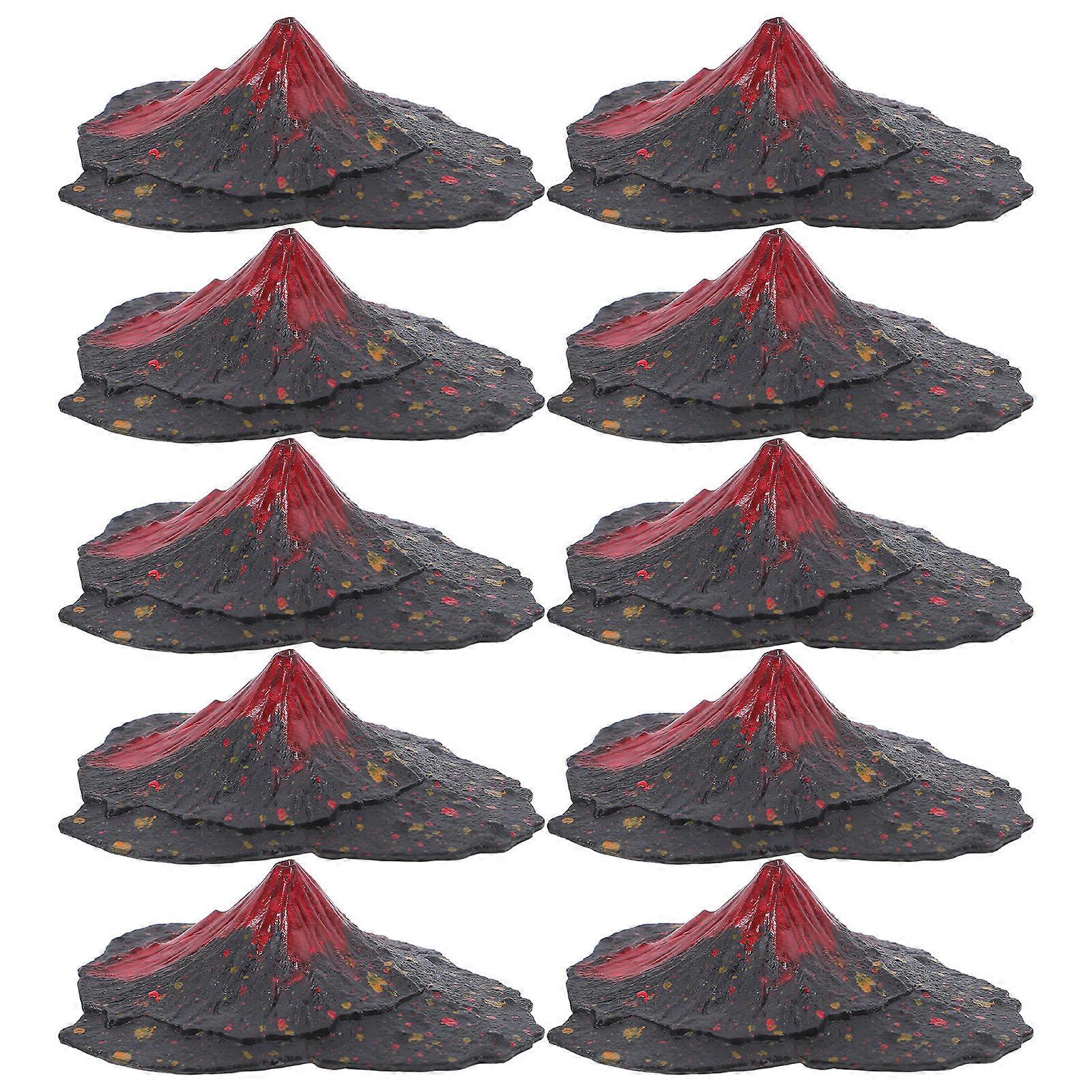 Mini Plastic Volcano Model for Geography Learning Educational 64Pcs