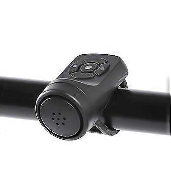 Elektrische Fahrradhupe 2026, schwarz, ABS, USB-aufladbar, Fahrradklingel mit Lautsprecher