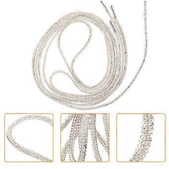 1 paio di lacci per scarpe con strass Lacci per scarpe Bling lacci per scarpe glitter lacci per scarpe di cristallo per scarpe casual
