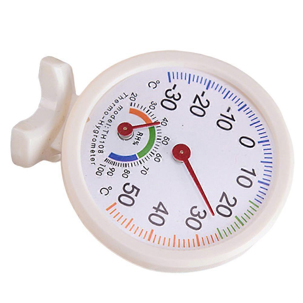 Durable High Precision Pointer Hygrothermograph Multiple Use Thermometer Hygrometer (White)