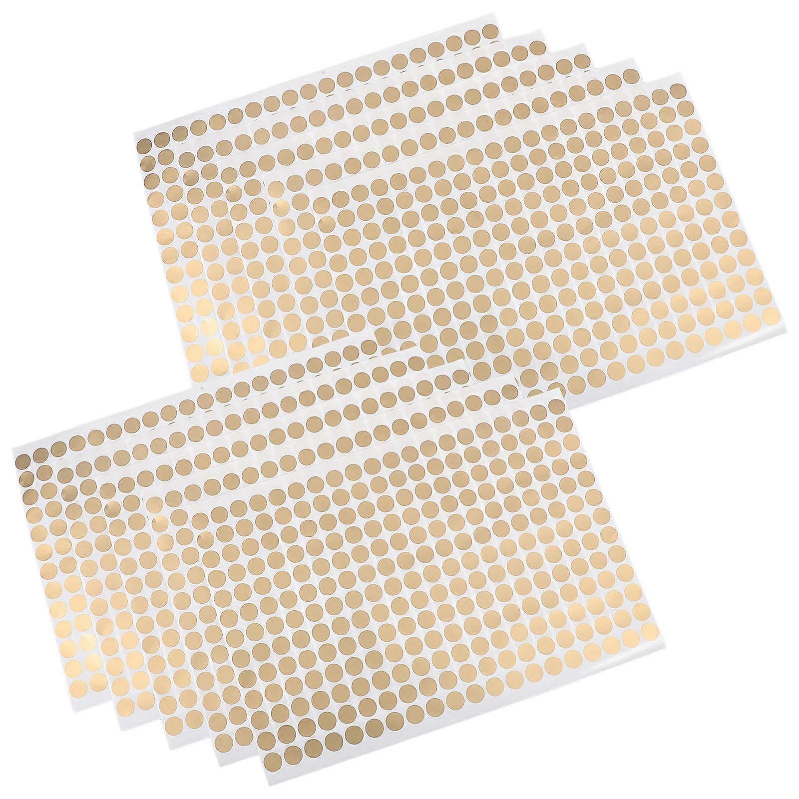 10 Sheets Adhesive Circle Coding Labels Dot Label Stickers Gift Round Dots Stickers