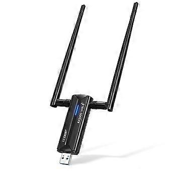 WiFi 6E USB 3.0 Adapter 802.11ax AX3000 for 2.4GHz 5GHz 6GHz Compatible with Windows 11
