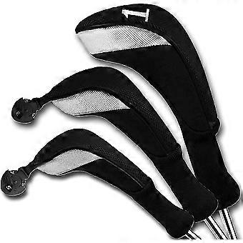Golf Club Covers Long Neck Shark Wood Covers Club Cap Covers 3 Pezzi (grigio) (santanxing)