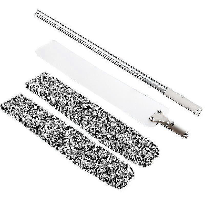 Duster,adjustable Long Dust Brush And 2 Washable Fabric