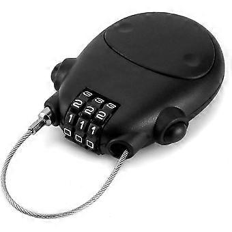 Bet 3 Digit Combination Lock, Cavo Bici Lucchetto, con Cavo Retrattile per Bicicletta, Scooter, Moto e Passeggino