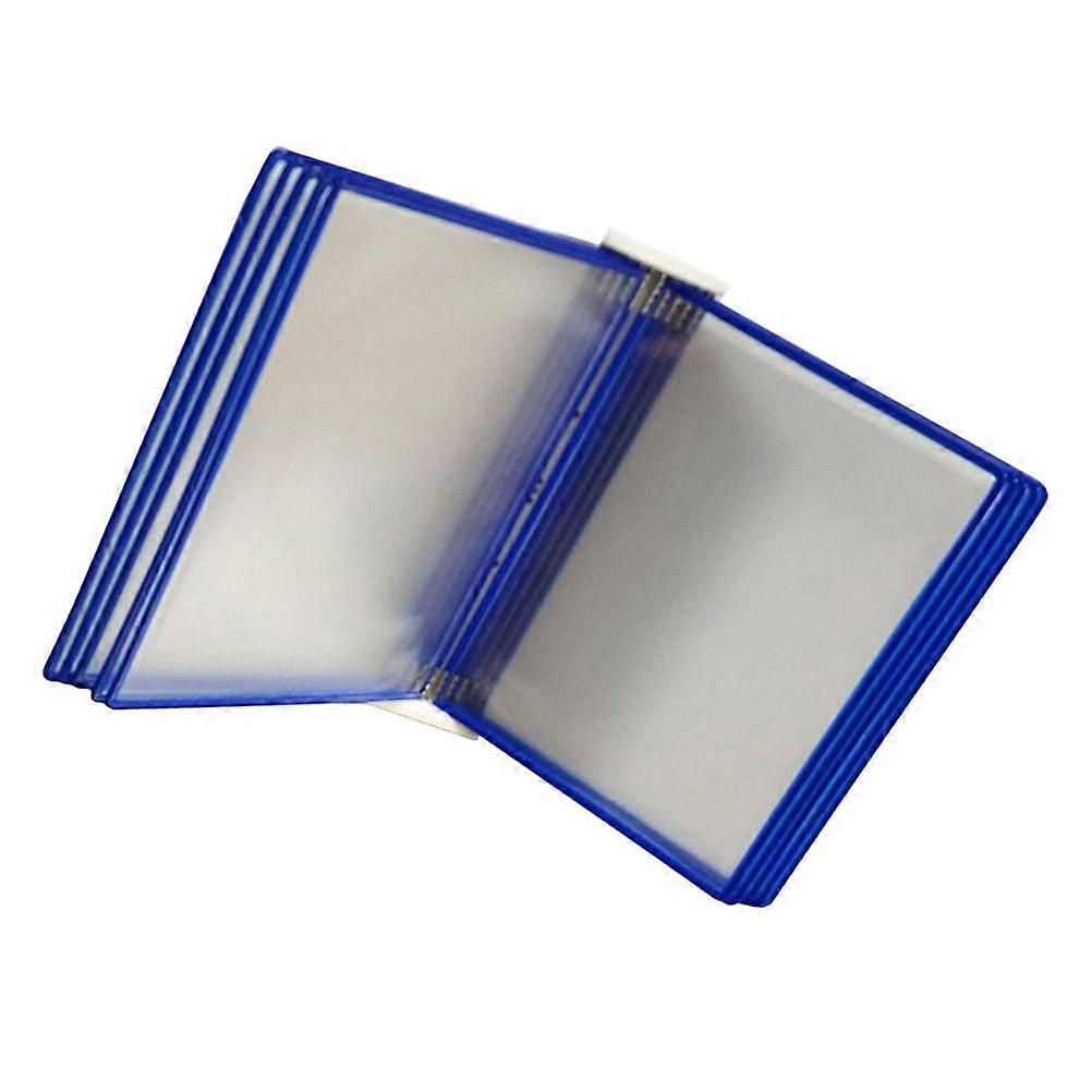 Wall Hanging Folder for Document Storage 2Pcs Office File Organizer Blue