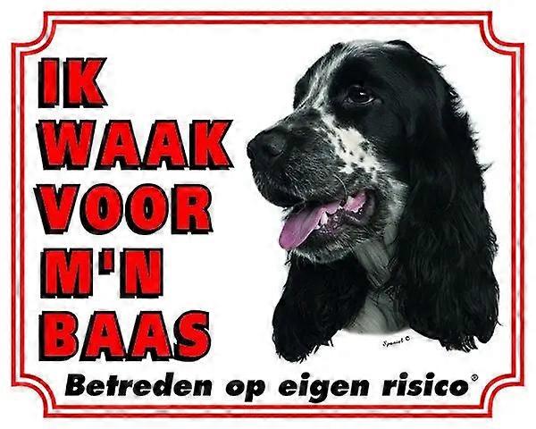 Sticker King English Cocker Spaniel Warning Sign - I Watch For My (2)